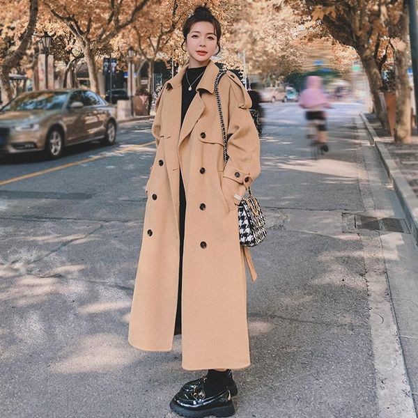 classic overcoat camel coat women's mid-length woolen autumn 2021 korean loose small temperament over the knee n5 wool & blends, Black
classic overcoat camel coat women's mid-length woolen autumn 2021 korean loose small temperament over the knee n5 wool & blends, Black