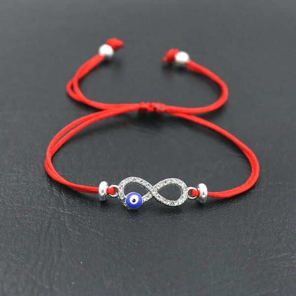 cubic zirconia digital 8 infinity lucky red rope thread string charm bracelets, Golden;silver
cubic zirconia digital 8 infinity lucky red rope thread string charm bracelets, Golden;silver