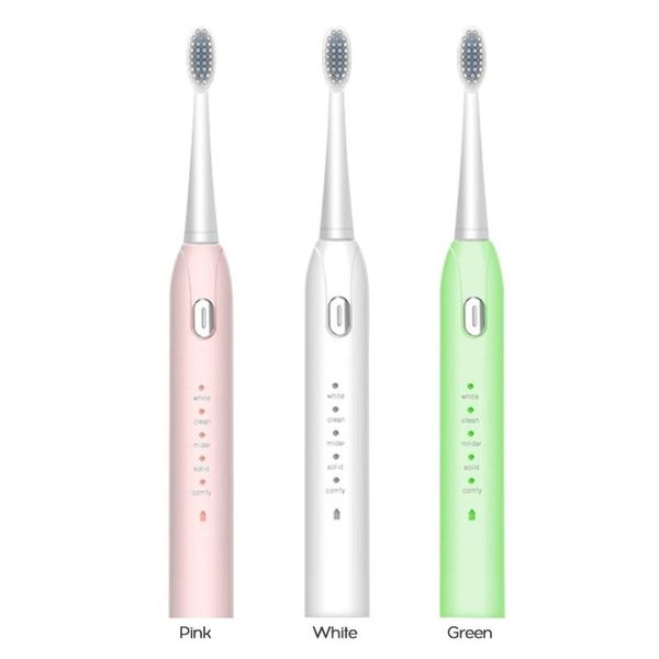smart electric toothbrush ultrasonic 5 modes usb rechargeable ipx7 waterproof (green)
smart electric toothbrush ultrasonic 5 modes usb rechargeable ipx7 waterproof (green)