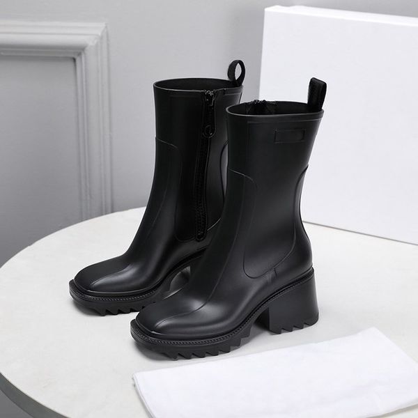 solid color rain boots cool fashion new design block heel shoes side zipper long boot waterproof mid-heel women's shoes, Black
solid color rain boots cool fashion new design block heel shoes side zipper long boot waterproof mid-heel women's shoes, Black