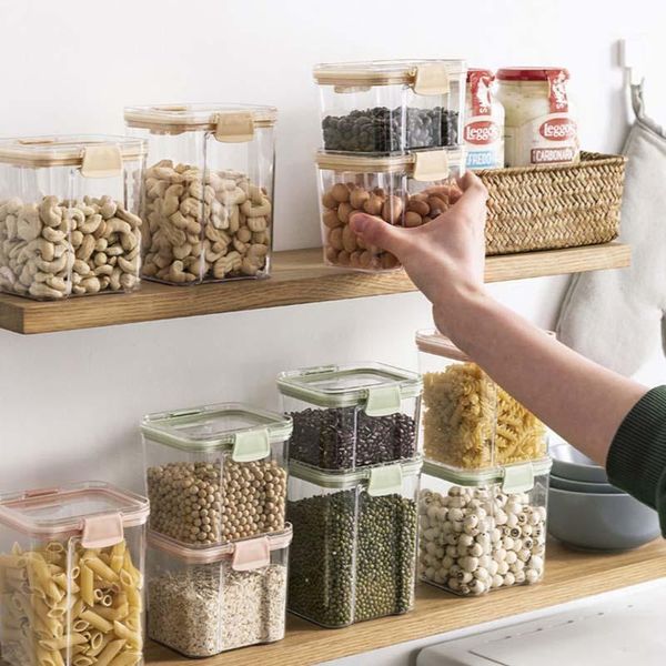 storage bottles & jars food container kitchen refrigerator 4 different capacity plastic sealed transparent keep fresh box
storage bottles & jars food container kitchen refrigerator 4 different capacity plastic sealed transparent keep fresh box