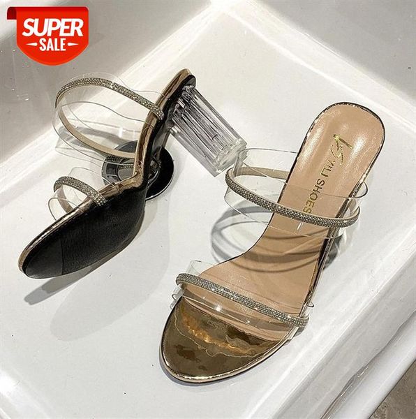 women's high-heel sandals and slippers with pvc rhinestone decoration large size 41-42 #ao9w, Black
women's high-heel sandals and slippers with pvc rhinestone decoration large size 41-42 #ao9w, Black