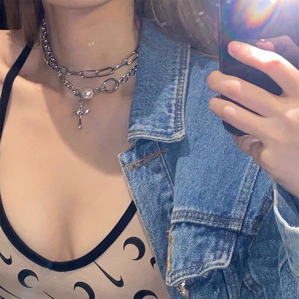 pendant necklaces timeonly trendy layered chunky chain cross for women silver color hollow link pearl rhinestone choker necklace
pendant necklaces timeonly trendy layered chunky chain cross for women silver color hollow link pearl rhinestone choker necklace