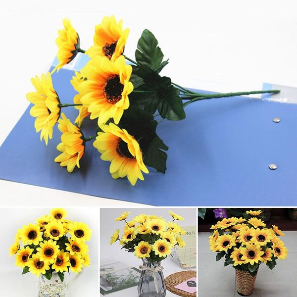 decorative flowers & wreaths 7 simulation sunflowers dance props silk cloth home wedding decoration
decorative flowers & wreaths 7 simulation sunflowers dance props silk cloth home wedding decoration