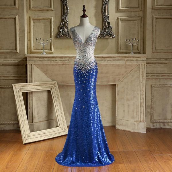 party dresses ilovewedding mermaid prom formal blue satin v-neck crystal beading sequined floor length bridal gowns cy020, White;black
party dresses ilovewedding mermaid prom formal blue satin v-neck crystal beading sequined floor length bridal gowns cy020, White;black