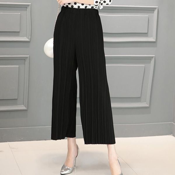 women's pants & capris pleated chiffon high waist wide legs pant women slacks casual loose female korean lady summer palazzo trousers l, Black;white
women's pants & capris pleated chiffon high waist wide legs pant women slacks casual loose female korean lady summer palazzo trousers l, Black;white