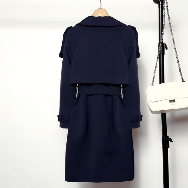women's trench coats 2021 fashions dark blue ladies windproof trench coats oversized loose with woman's belt, Tan;black
women's trench coats 2021 fashions dark blue ladies windproof trench coats oversized loose with woman's belt, Tan;black