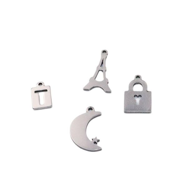 charms 10pcs wholesell stainless steel mini moon lock diy anklets earrings bracelets unfading colorless 2 colors, Bronze;silver
charms 10pcs wholesell stainless steel mini moon lock diy anklets earrings bracelets unfading colorless 2 colors, Bronze;silver