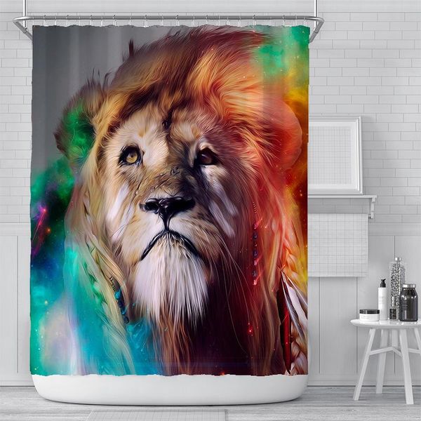 shower curtains animal lion oil painting curtain waterproof polyester bathroom accessories decoration
shower curtains animal lion oil painting curtain waterproof polyester bathroom accessories decoration