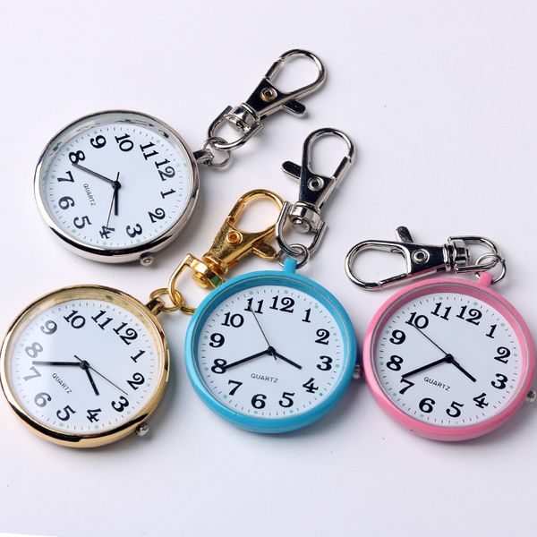 large dial quartz elderly children men's pocket watch couple's large digital key ring nurse's watch, Slivery;golden 
large dial quartz elderly children men's pocket watch couple's large digital key ring nurse's watch, Slivery;golden