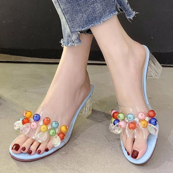 slippers women's sandals 2021 summer crystal high heels women shoes woman fashion, Black
slippers women's sandals 2021 summer crystal high heels women shoes woman fashion, Black