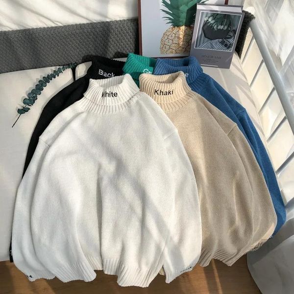 men's sweaters 2022 japanese ins trend turtleneck sweater men winter candy color student korean loose round neck pullover autumn blue, White;black
men's sweaters 2022 japanese ins trend turtleneck sweater men winter candy color student korean loose round neck pullover autumn blue, White;black