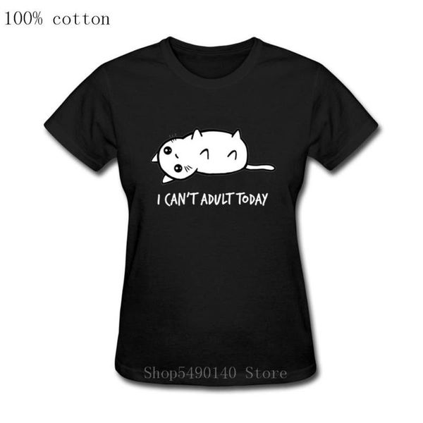 women's t-shirt summer naughty kitten tshirt kawaii cat i can't today cool shirt women lovely cartoon casual brand kitty clothing, White
women's t-shirt summer naughty kitten tshirt kawaii cat i can't today cool shirt women lovely cartoon casual brand kitty clothing, White