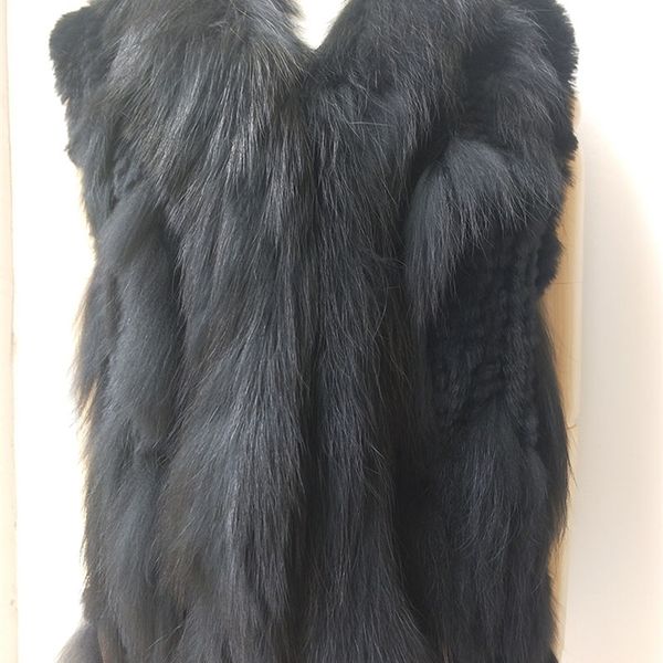 fashion real rabbit fur vest women knitted sleevless fur vests with real raccoon fur trimming ladies tassel gilets femme, Black;white
fashion real rabbit fur vest women knitted sleevless fur vests with real raccoon fur trimming ladies tassel gilets femme, Black;white