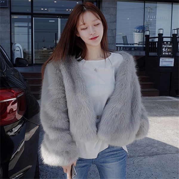 blends korean fashion winter women grey v-neck short faux jackets soft casual female fake fur coats a283, Black
blends korean fashion winter women grey v-neck short faux jackets soft casual female fake fur coats a283, Black