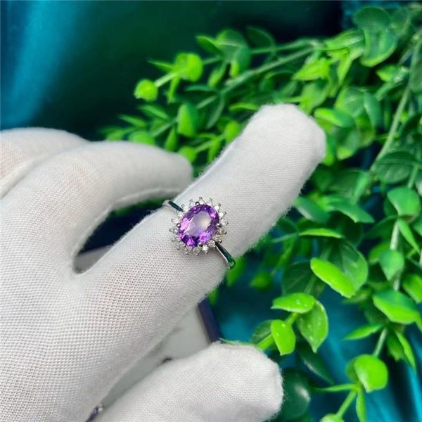 cluster rings luxury natural amethyst ring for women healing gemstone adjustable party wedding jewelry gift, Golden;silver
cluster rings luxury natural amethyst ring for women healing gemstone adjustable party wedding jewelry gift, Golden;silver