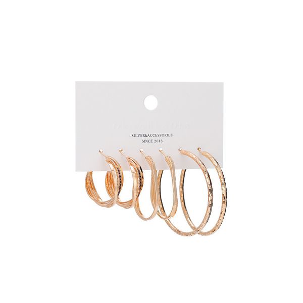 earrings big circle fashion ol popular earrings circle irregular exaggerated earrings three pairs of suit, Silver
earrings big circle fashion ol popular earrings circle irregular exaggerated earrings three pairs of suit, Silver