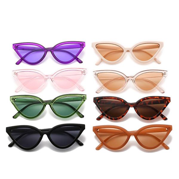 women fashion cat eye small frame sunglasses triangle olive green outdoor travel beach glasses, White;black
women fashion cat eye small frame sunglasses triangle olive green outdoor travel beach glasses, White;black