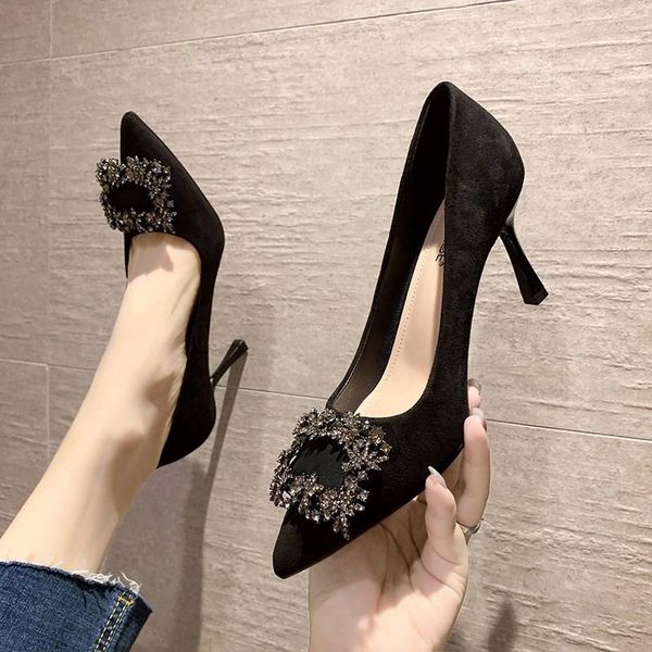 dress shoes korean woman high heels asakuchi pointed square buckle rhinestone women's black stilettos pumps ladies
dress shoes korean woman high heels asakuchi pointed square buckle rhinestone women's black stilettos pumps ladies