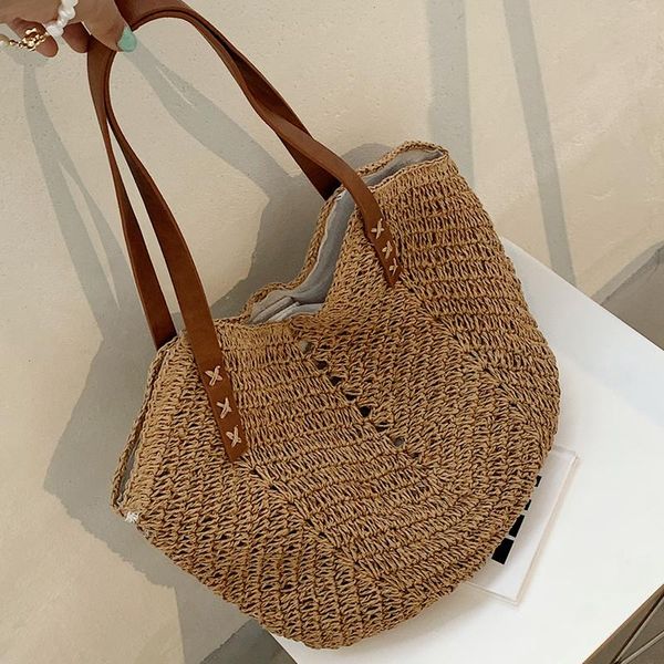 evening bags 2021 summer hand-woven women's big shoulder handbag bohemian rattan straw high capacity shopper weaving beach tote bag
evening bags 2021 summer hand-woven women's big shoulder handbag bohemian rattan straw high capacity shopper weaving beach tote bag