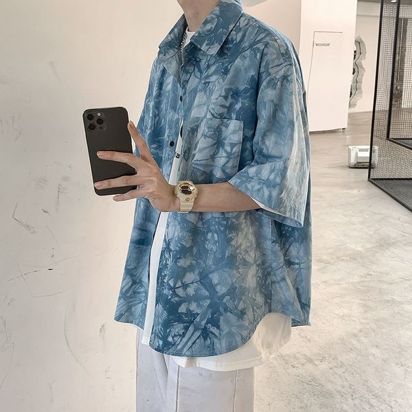 shirts cotton tie-dye men's fashion print casual men streetwear summer loose short-sleeved shirts mens hawaiian shirt -3xl, White;black
shirts cotton tie-dye men's fashion print casual men streetwear summer loose short-sleeved shirts mens hawaiian shirt -3xl, White;black