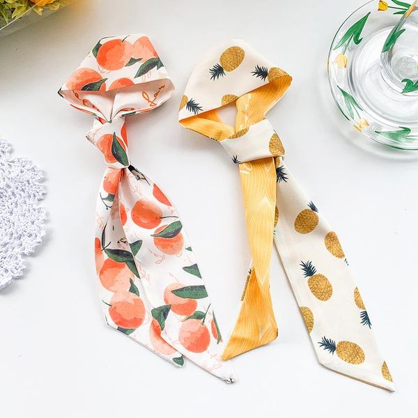 hair accessories fashion fruit printing silk grace long ribbon bow lady headdress scrunchie ponytail holder tie women scarves band
hair accessories fashion fruit printing silk grace long ribbon bow lady headdress scrunchie ponytail holder tie women scarves band