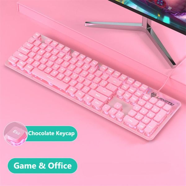 keyboards girl pink 104 keys gaming mechanical usb wired mute keyboard with led backlitght for pc lap computer gamers
keyboards girl pink 104 keys gaming mechanical usb wired mute keyboard with led backlitght for pc lap computer gamers