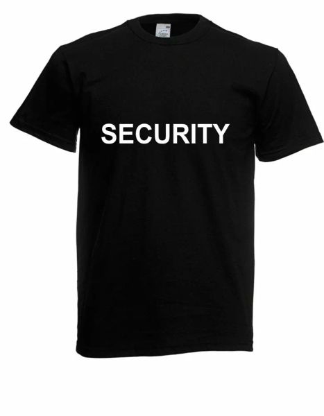 t-shirt-security (t-shirt/security/guard protection), White;black