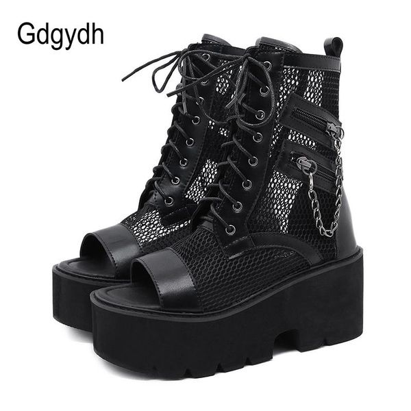 boots shoes chain women platforms punk gothic block heel ankle for summer air mesh thick bottom autumn comfort, Black
boots shoes chain women platforms punk gothic block heel ankle for summer air mesh thick bottom autumn comfort, Black