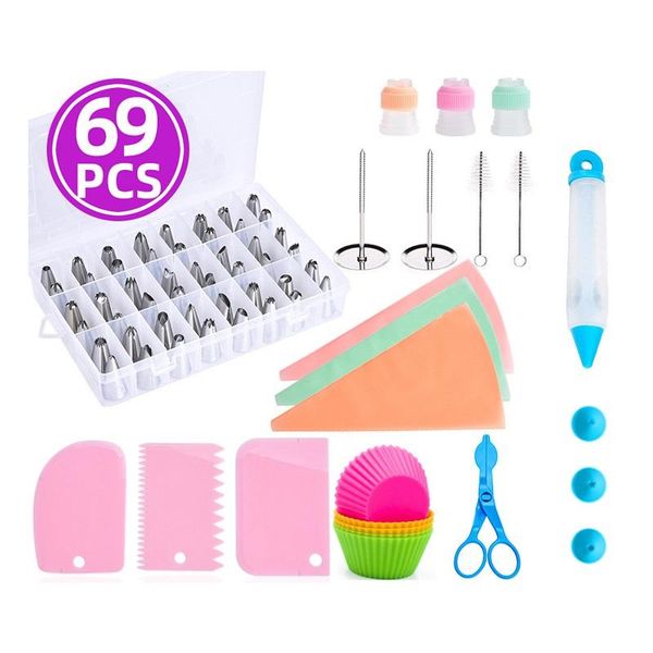 baking & pastry tools 69pcs multifunction cake flower mouth turntable set nozzle bag converter kitchen dessert for decoration
baking & pastry tools 69pcs multifunction cake flower mouth turntable set nozzle bag converter kitchen dessert for decoration