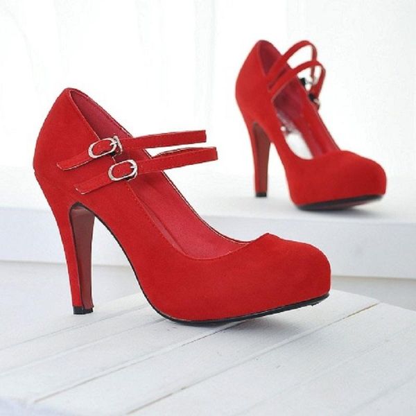 dress shoes women pumps red high heels bridal wedding party buckle strap stiletto ladies mary janes zapatos de mujer, Black
dress shoes women pumps red high heels bridal wedding party buckle strap stiletto ladies mary janes zapatos de mujer, Black