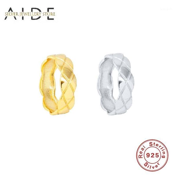 cluster rings aide ins glossy wave lozenge for women men girls gift wedding ring 925 sterling silver finger fine jewelry anillos1, Golden;silver
cluster rings aide ins glossy wave lozenge for women men girls gift wedding ring 925 sterling silver finger fine jewelry anillos1, Golden;silver