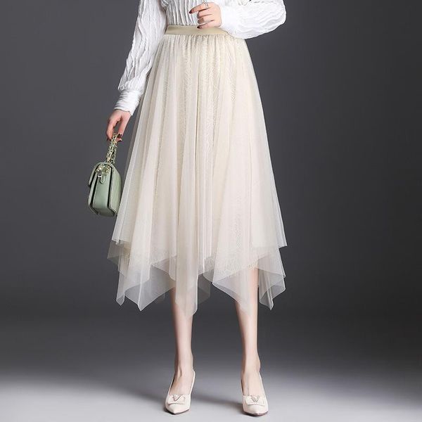 skirts 2021 summer irregular mesh skirt elastic high waist slim all-match casual simple women a-line pleated, Black
skirts 2021 summer irregular mesh skirt elastic high waist slim all-match casual simple women a-line pleated, Black