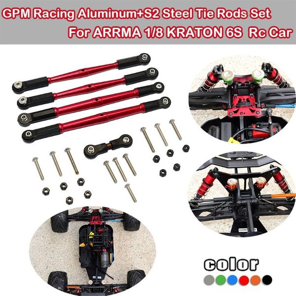 accessories rc parts gpm racing aluminum+s2 steel tie rods set for arrma 1/8 kraton 6s car party favor
accessories rc parts gpm racing aluminum+s2 steel tie rods set for arrma 1/8 kraton 6s car party favor