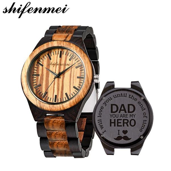 wristwatches shifenmei wooden men watch custom logo oem men's military quartz for holiday gift relogio masculino, Slivery;brown
wristwatches shifenmei wooden men watch custom logo oem men's military quartz for holiday gift relogio masculino, Slivery;brown