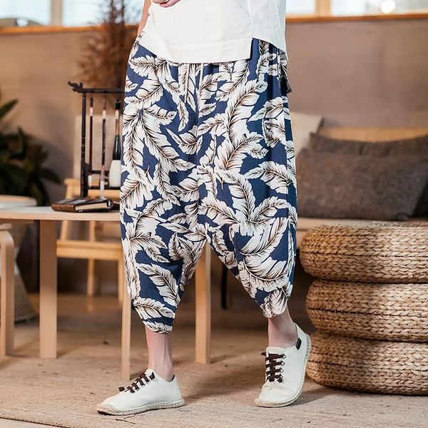 men traditional style summer big size casual calf-length pants print hip hop streetwear loose male trouser drop men's, Black
men traditional style summer big size casual calf-length pants print hip hop streetwear loose male trouser drop men's, Black