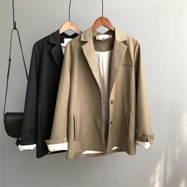 women's wool & blends uumaysari boutique single breasted office black khaki suit coat long sleeve loose fashion autumn and winter
women's wool & blends uumaysari boutique single breasted office black khaki suit coat long sleeve loose fashion autumn and winter