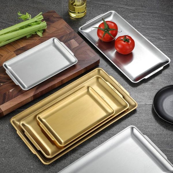 dishes & plates gp12 thick 304 stainless steel rectangular plate korean barbecue sushi tray storage frutero loza fruit holder dip dish
dishes & plates gp12 thick 304 stainless steel rectangular plate korean barbecue sushi tray storage frutero loza fruit holder dip dish