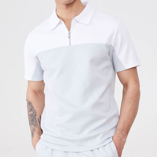 interesting pattern men's zipper polo t shirt comfortable breathable fashionable cool daily travel work party, White;black
interesting pattern men's zipper polo t shirt comfortable breathable fashionable cool daily travel work party, White;black