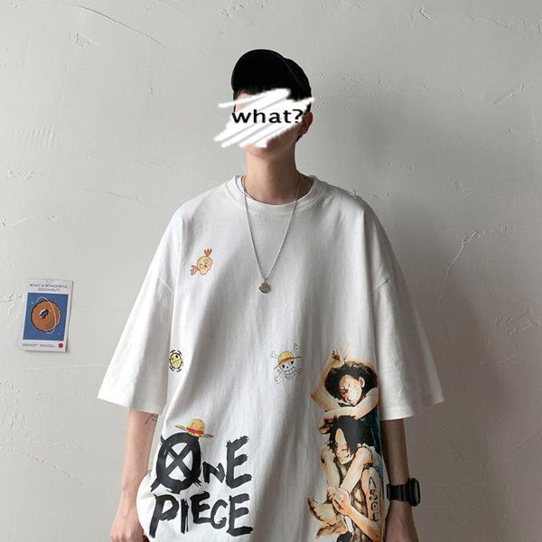 men's t-shirts fashion t-shirt cotton o-neck anime amin luffy print street white 2021 summer loose trendy clothing s-3xl, White;black
men's t-shirts fashion t-shirt cotton o-neck anime amin luffy print street white 2021 summer loose trendy clothing s-3xl, White;black