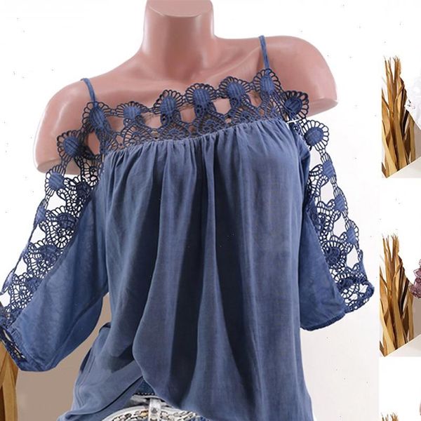 sale womens shirt women floral lace short sleeve cold shoulder strappy summer s 5xl blusas mujer de moda 50, White
sale womens shirt women floral lace short sleeve cold shoulder strappy summer s 5xl blusas mujer de moda 50, White