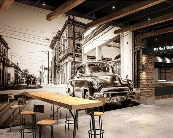 wallpapers custom size po self adhesive wallpaper 3d retro nostalgic black white street classic car el restaurant mural wall painting
wallpapers custom size po self adhesive wallpaper 3d retro nostalgic black white street classic car el restaurant mural wall painting