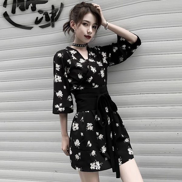 ethnic clothing girls japanese kimono yukata for women modern kawaii sakura floral print with obi belt harajuku style fashion streetwear v-n, Red
ethnic clothing girls japanese kimono yukata for women modern kawaii sakura floral print with obi belt harajuku style fashion streetwear v-n, Red