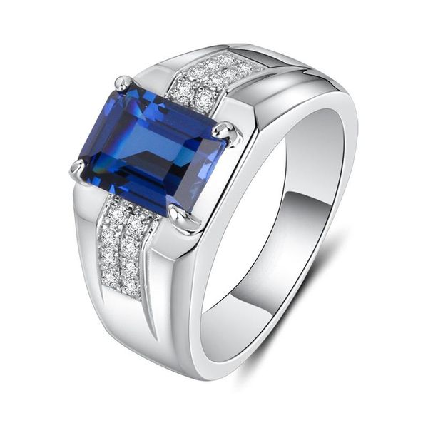 fine luxury classic 925 sterling silver square blue sapphire ring finger engagement wedding rings for men boys jewelry gift cluster, Golden;silver
fine luxury classic 925 sterling silver square blue sapphire ring finger engagement wedding rings for men boys jewelry gift cluster, Golden;silver