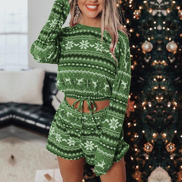 women's tracksuits 2021 women christmas hoodie sets long sleeve crop shorts 2pcs xmas snowflake print knit fall homewear fashion casual, Gray
women's tracksuits 2021 women christmas hoodie sets long sleeve crop shorts 2pcs xmas snowflake print knit fall homewear fashion casual, Gray