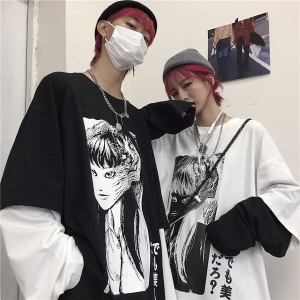autumn ins harajuku vintage dark letter print fake two-piece gothic punk loose long-sleeved casual women hip hop bf sweatshirt 210608, Black
autumn ins harajuku vintage dark letter print fake two-piece gothic punk loose long-sleeved casual women hip hop bf sweatshirt 210608, Black