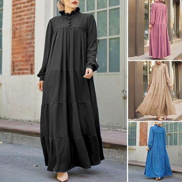 stylish solid ruffle dress women's autumn sundress casual frill collar maxi vestidos female button robe femme oversized dresses, Black;gray
stylish solid ruffle dress women's autumn sundress casual frill collar maxi vestidos female button robe femme oversized dresses, Black;gray
