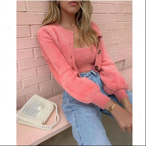 Womens Sweater Fashion Trend Women Long Sleeve Knitted Fluffy Cardigan Solid 2PCS Autumn winter Sets Outwear Tops Outfits, White;black
Womens Sweater Fashion Trend Women Long Sleeve Knitted Fluffy Cardigan Solid 2PCS Autumn winter Sets Outwear Tops Outfits, White;black