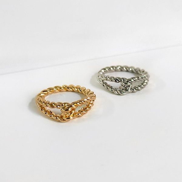 sizes gold silver color double row twisted rings metal rope geometric charm for women minimalist stackable 2021 cluster, Golden;silver
sizes gold silver color double row twisted rings metal rope geometric charm for women minimalist stackable 2021 cluster, Golden;silver