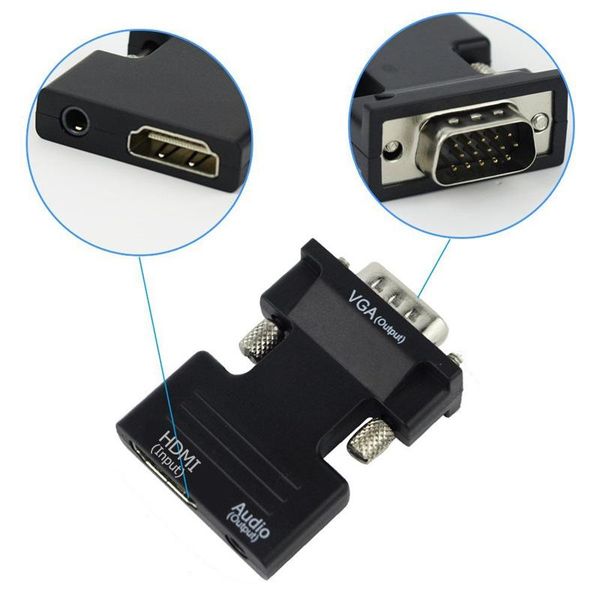 audio cables & connectors to vga converter adapter with female male 720/1080p for hdtv monitor projector pc laptop
audio cables & connectors to vga converter adapter with female male 720/1080p for hdtv monitor projector pc laptop